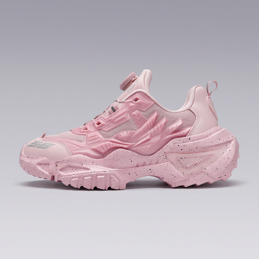 Pink Cyber Monster techwear shoe side view