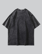 Dark graphic techwear t-shirt with an abstract futuristic print and relaxed urban streetwear silhouette, Clotechnow series 088 — view 5