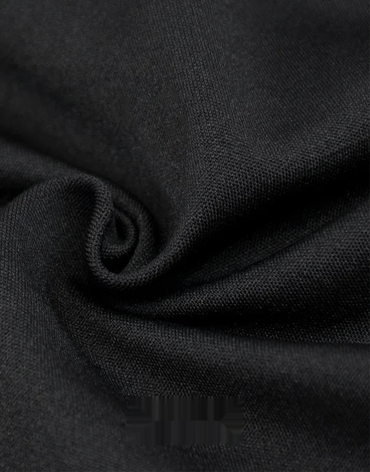 Dark graphic techwear t-shirt with an abstract futuristic print and relaxed urban streetwear silhouette, Clotechnow series 070 — view 9