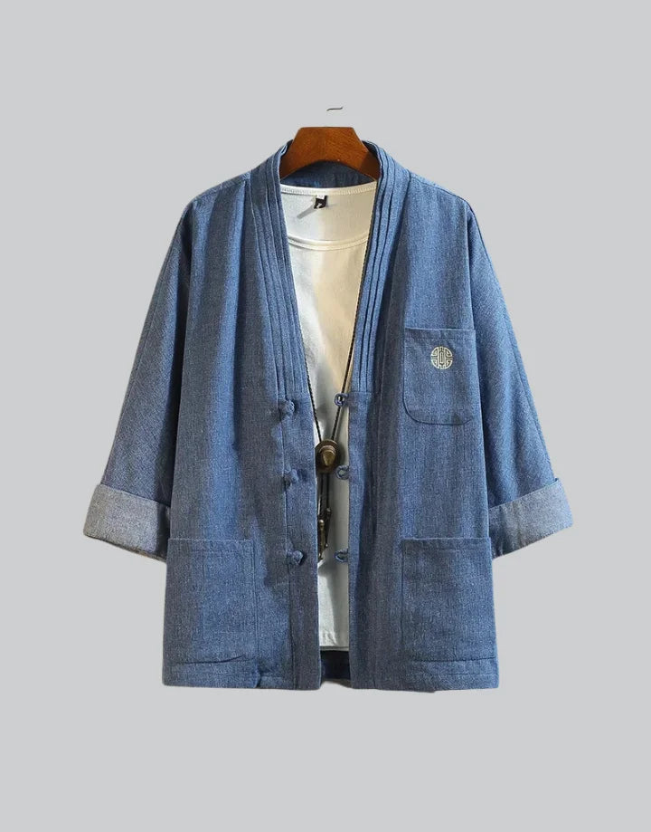 Indigo Field Kimono — product view 1