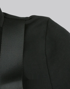 Dark graphic techwear t-shirt with an abstract futuristic print and relaxed urban streetwear silhouette, Clotechnow series 053 — view 10