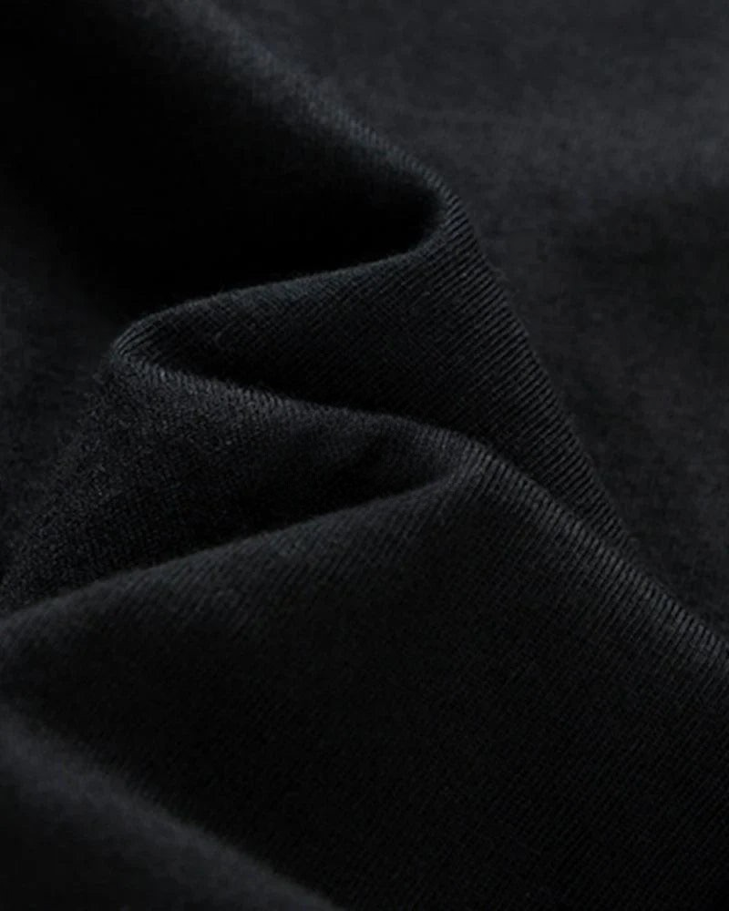 Dark graphic techwear t-shirt with an abstract futuristic print and relaxed urban streetwear silhouette, Clotechnow series 097 — view 15