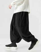 Ribbon Tie Hakama Pants — product view 5