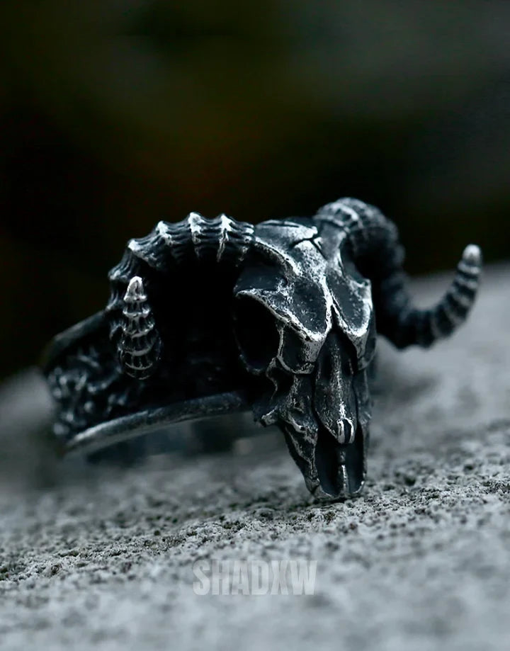 Ram Relic Skull Ring — product view 4