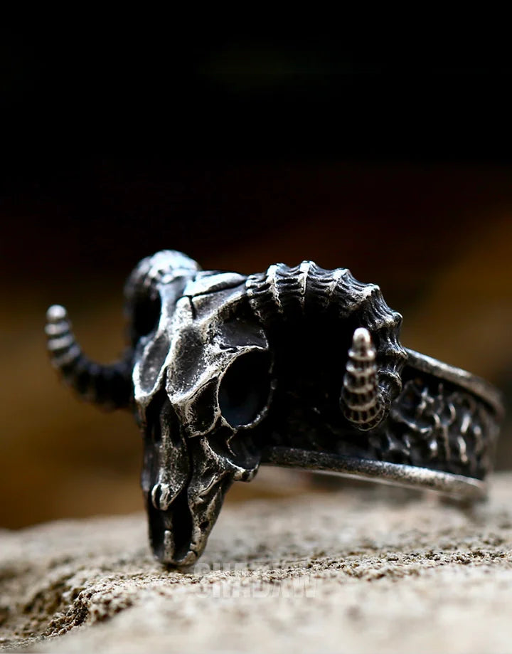 Ram Relic Skull Ring — product view 6