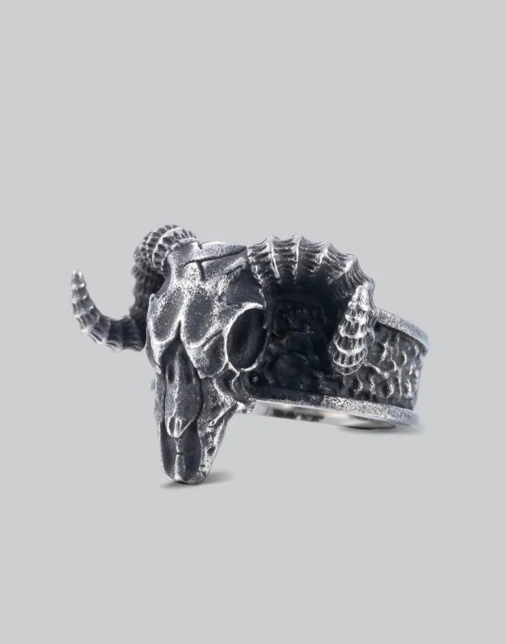 Ram Relic Skull Ring — product view 1