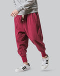 Crimson Fold Hakama Pants — product view 1
