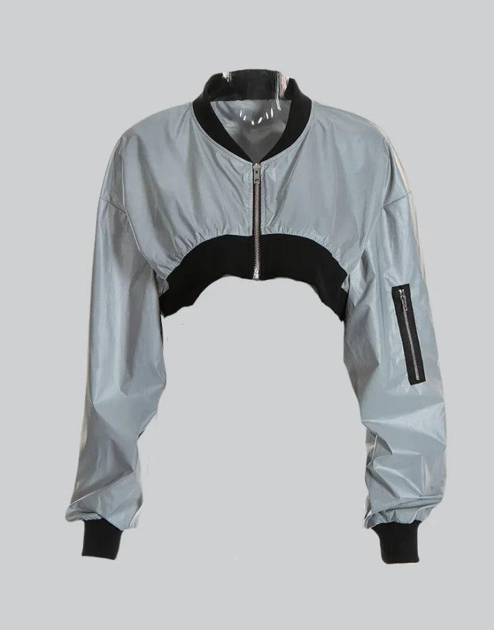 Dark graphic techwear t-shirt with an abstract futuristic print and relaxed urban streetwear silhouette, Clotechnow series 085 — view 1