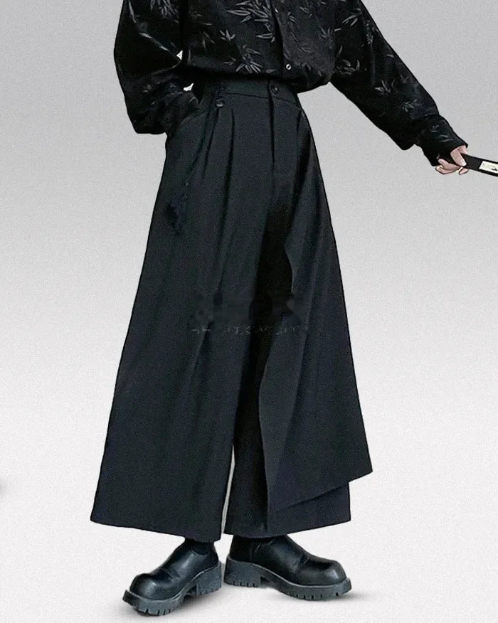 Asymmetric Layer Hakama Pants — product view 2