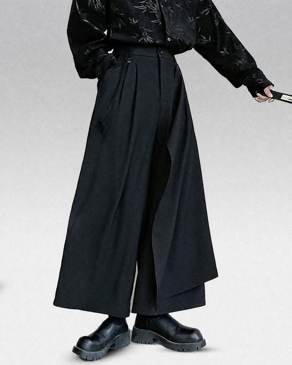 Asymmetric Layer Hakama Pants — product view 2