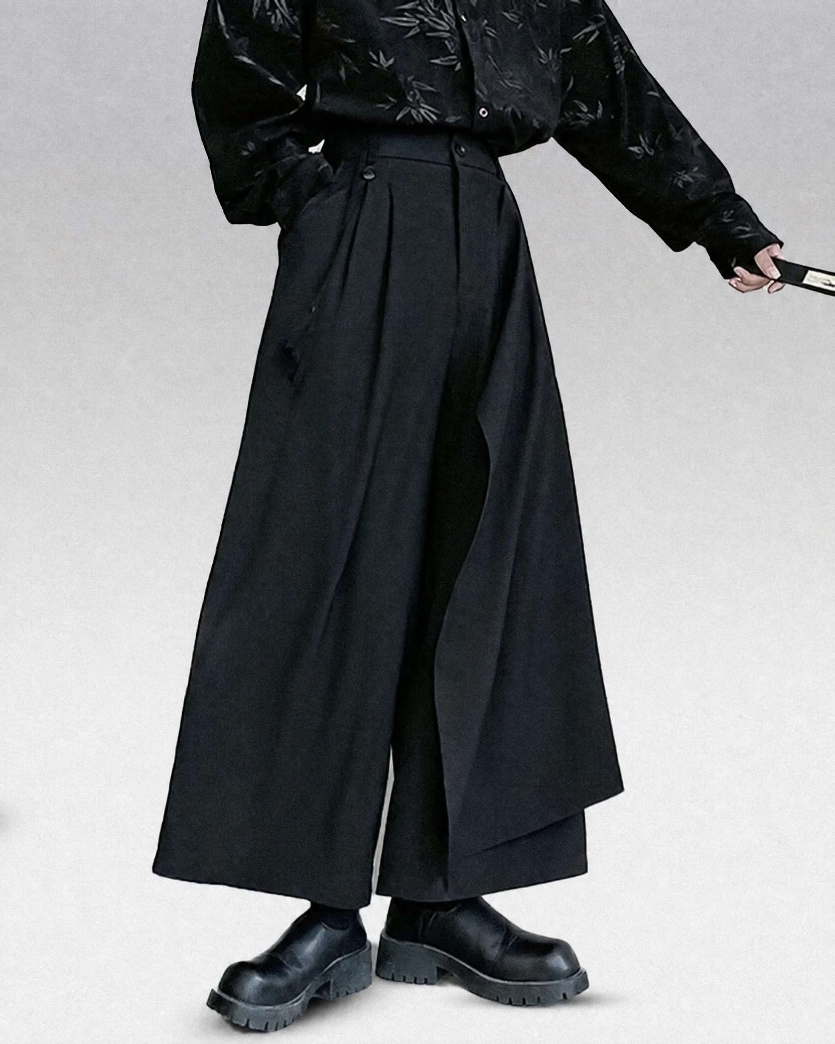 Asymmetric Layer Hakama Pants — product view 2