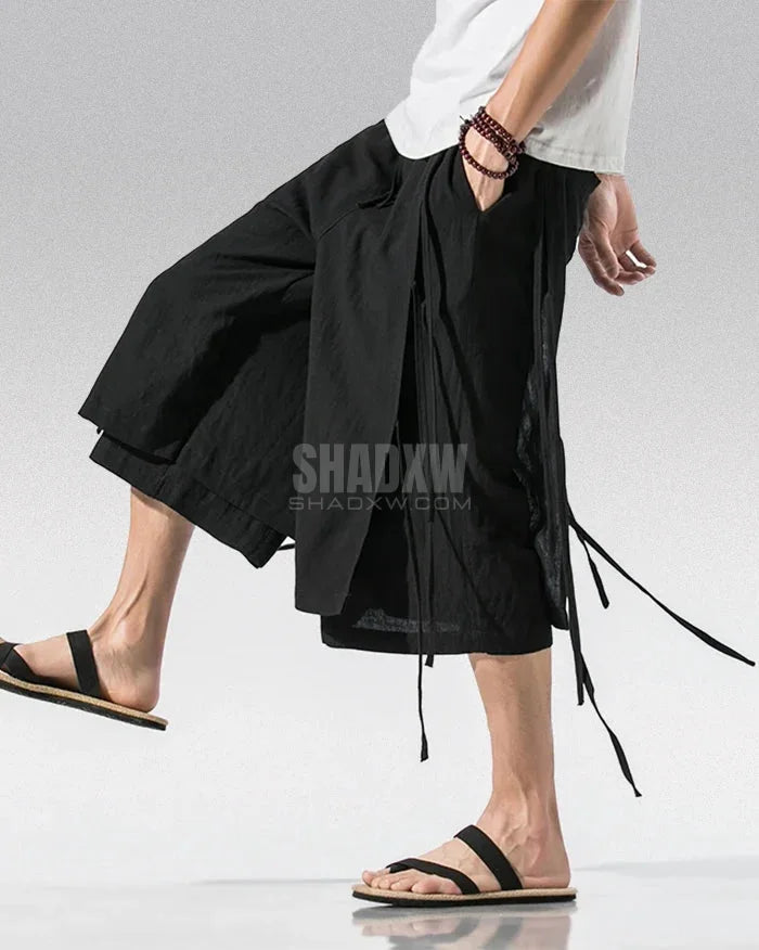 Sarouelle Drape Hakama Pants — product view 2