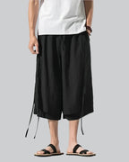 Sarouelle Drape Hakama Pants — product view 1