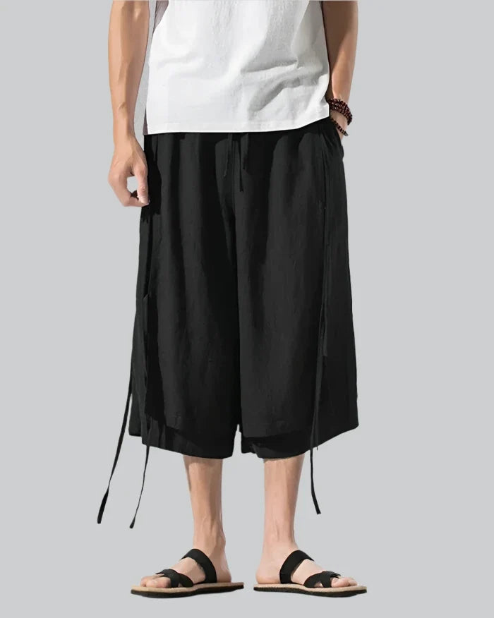 Sarouelle Drape Hakama Pants — product view 1