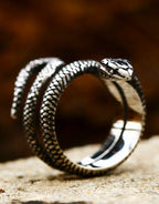 Silver Serpent Ring — product view 9