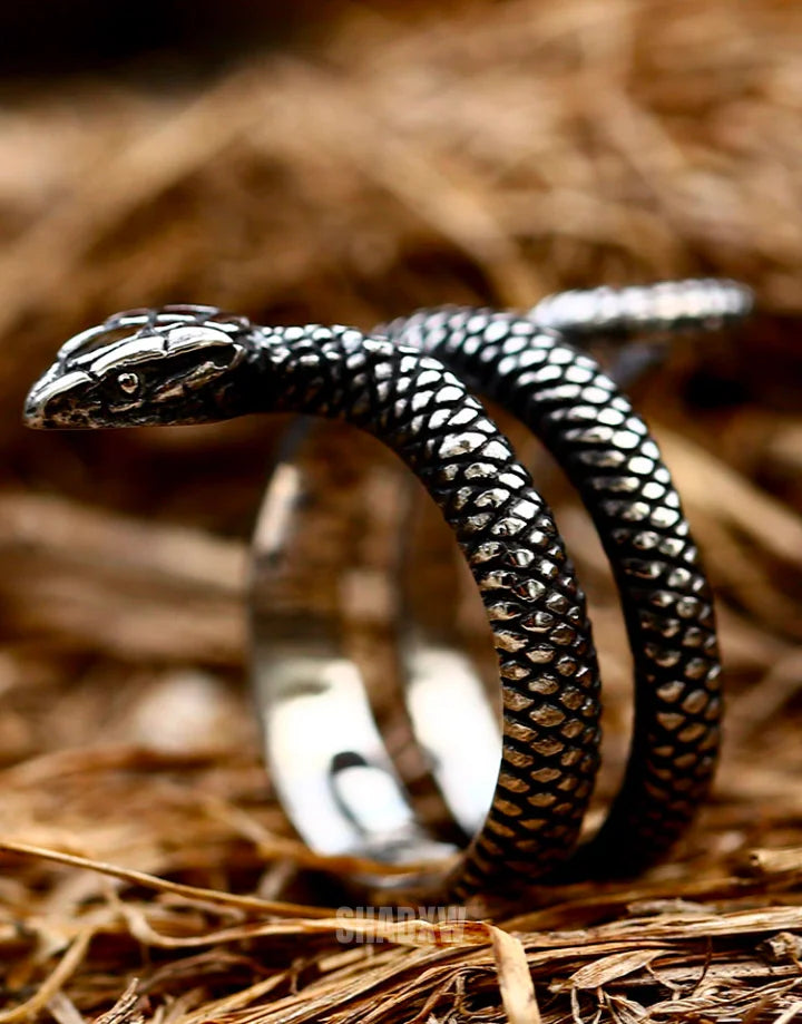 Silver Serpent Ring — product view 4