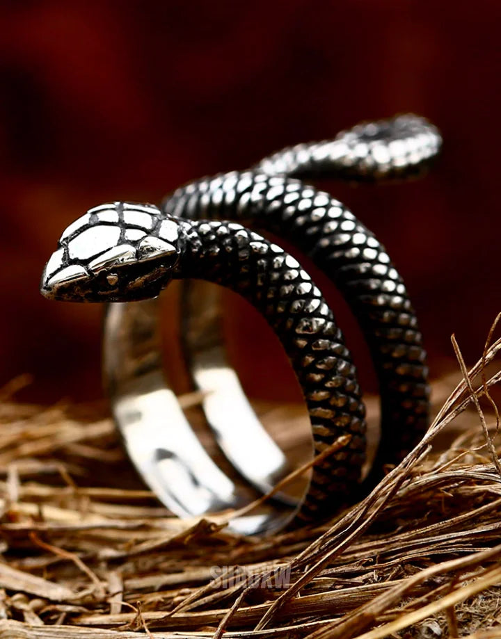 Silver Serpent Ring — product view 6