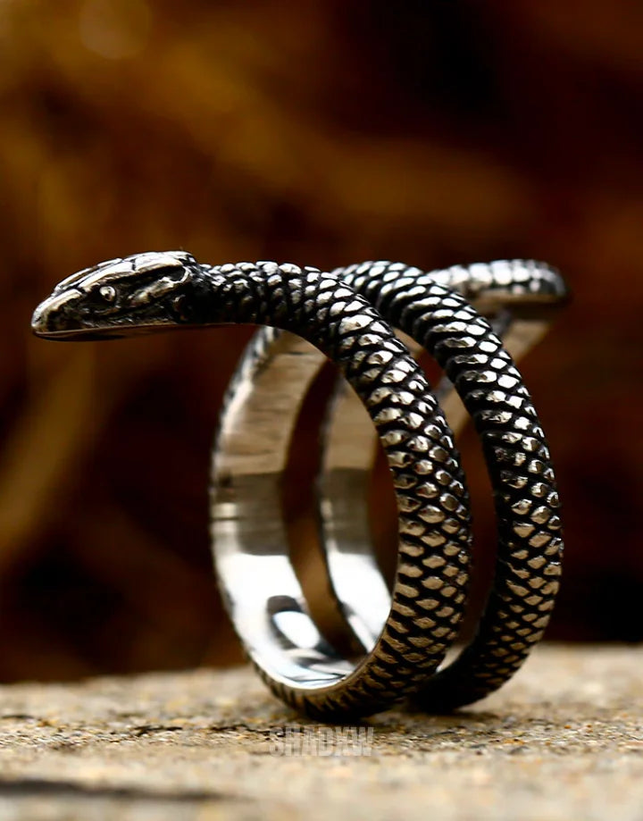 Silver Serpent Ring — product view 7