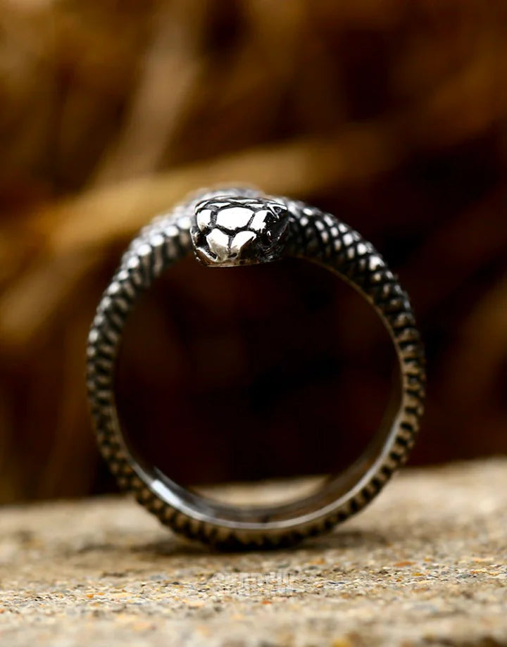 Silver Serpent Ring — product view 8