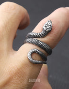 Silver Serpent Ring — product view 2