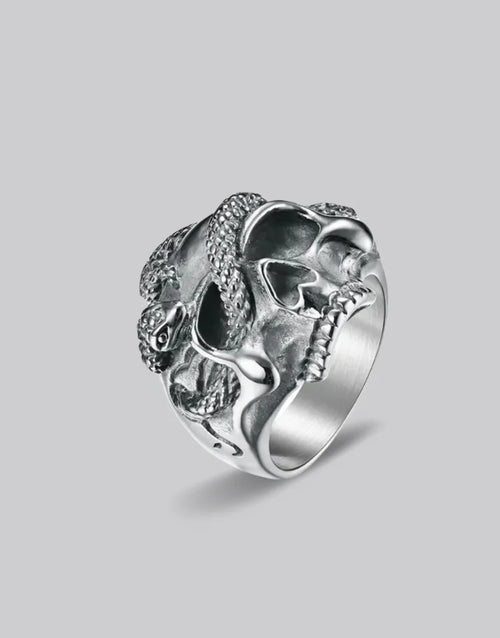 Serpent Skull Ring — product view 1