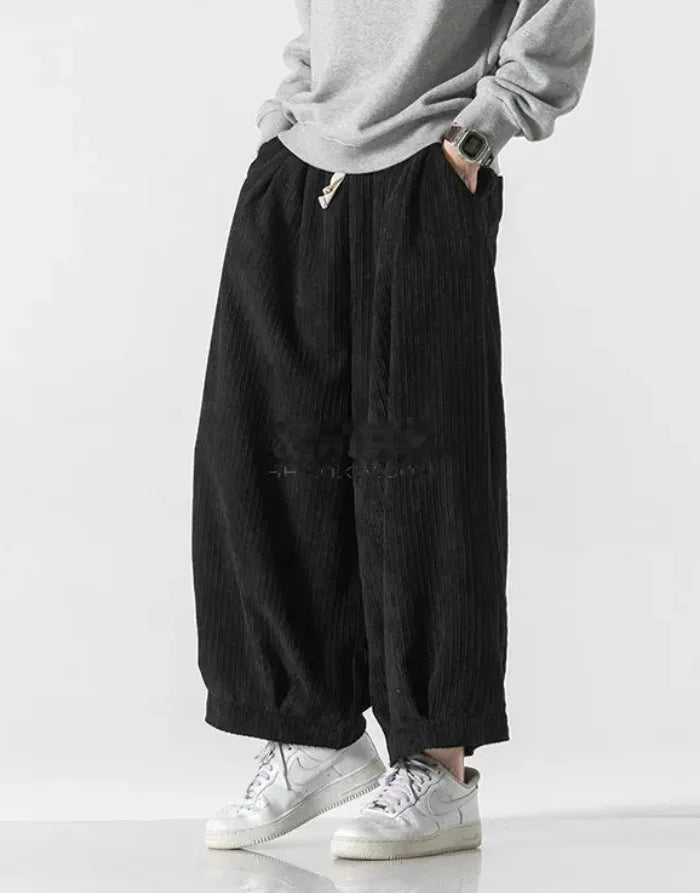 Cord Texture Hakama Pants — product view 3
