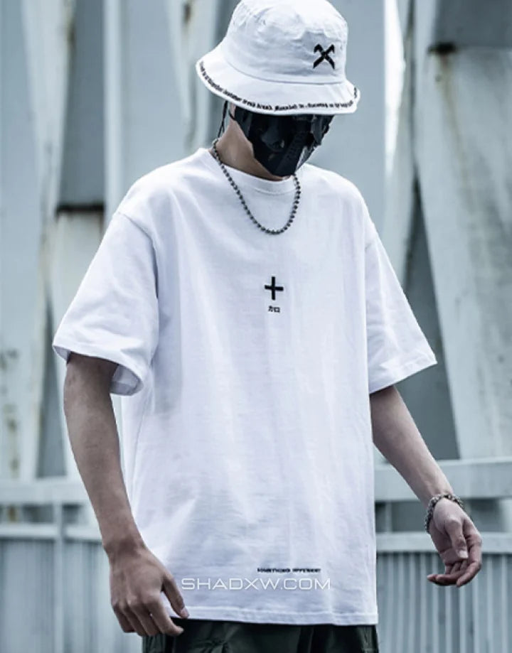 Shooting-style techwear shirt with subtle embroidered emblem, clean shoulder line and minimalist aesthetic available in multiple colorways — view 9