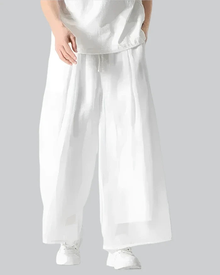 Ivory Flow Hakama Pants — product view 1