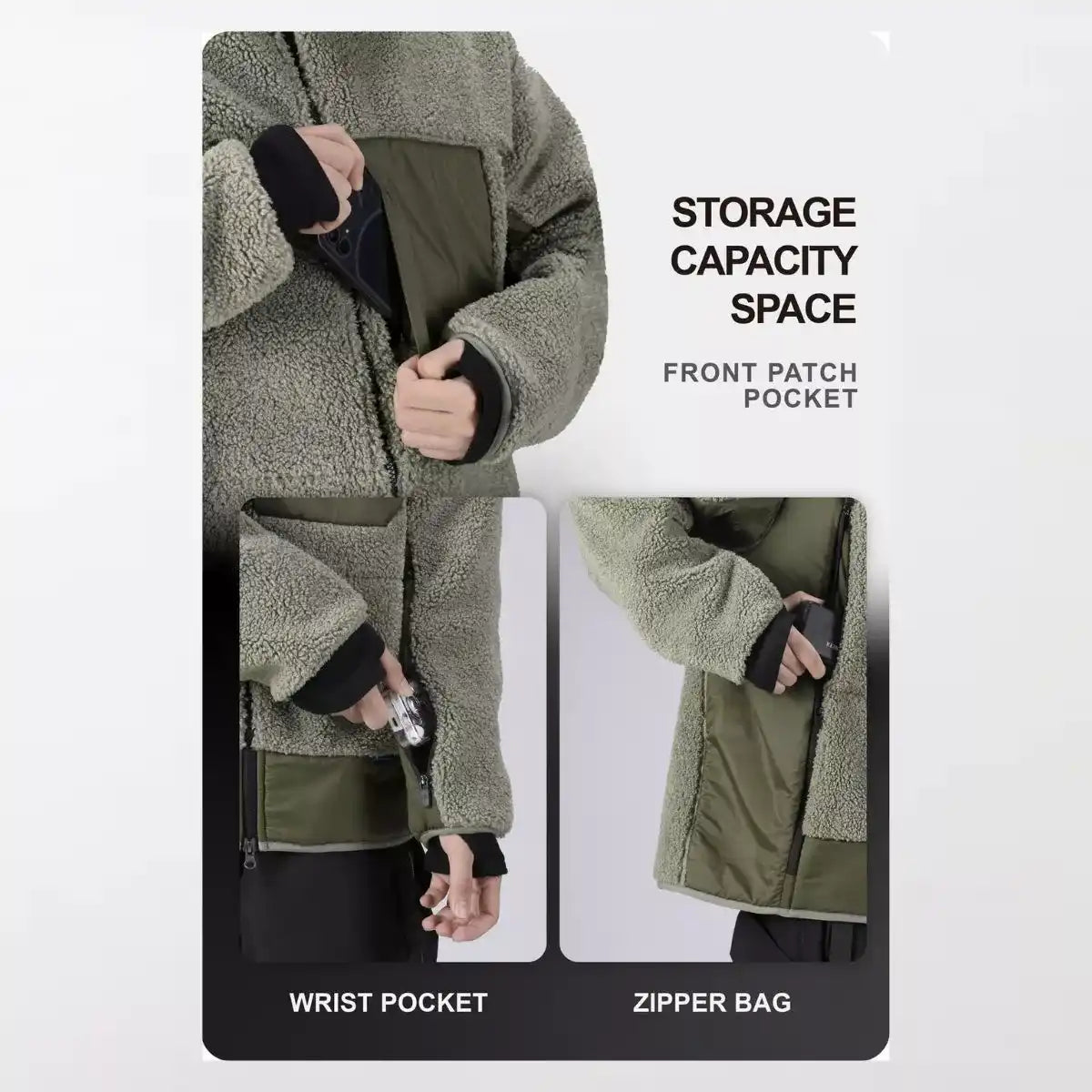 01TS07 Fleece Techwear Jacket