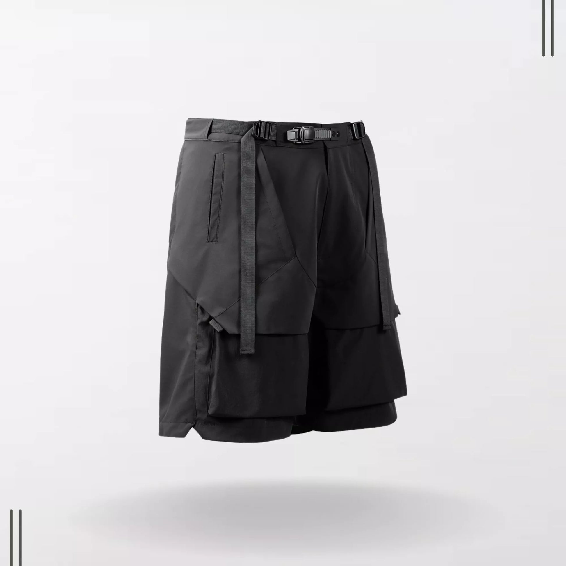 3D Curved Waterproof Summer Techwear Shorts By Clotechnow