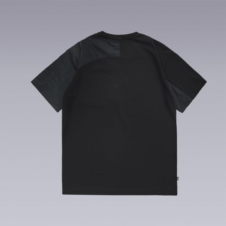 The VIP URBAN Black Techwear T-SHIRT Back Side