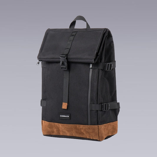 Japanese backpack in black and khaki color