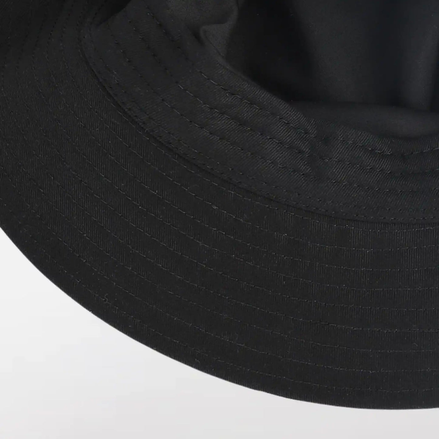 A black Cyberpunk Bucket Hat with a three-dimensional shape, nearly routed brim - Clotechnow.