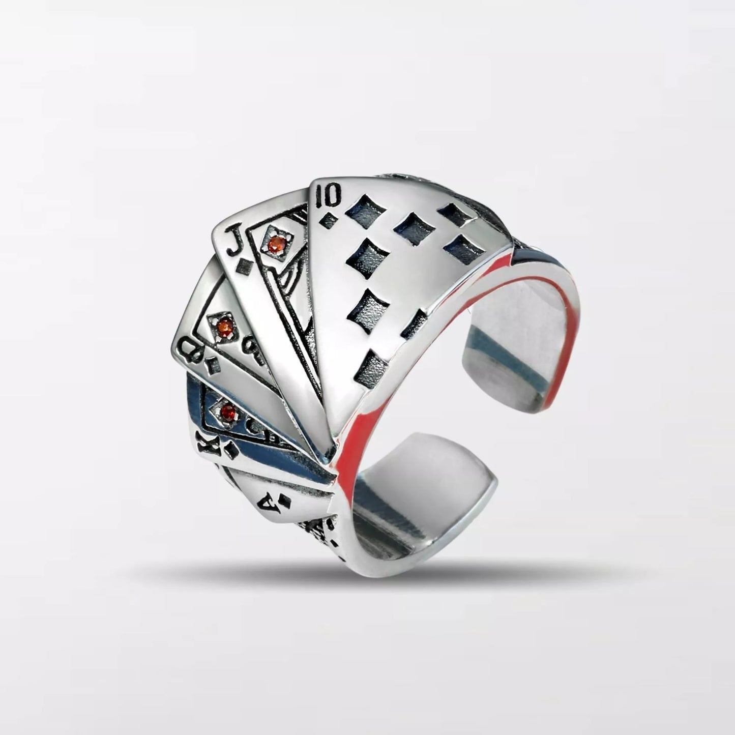 Poker Sterling Silver Ring By Clotechnow Brand - Clotechnow