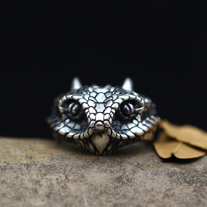 OPHIDIAN PURE SILVER RING - Clotechnow