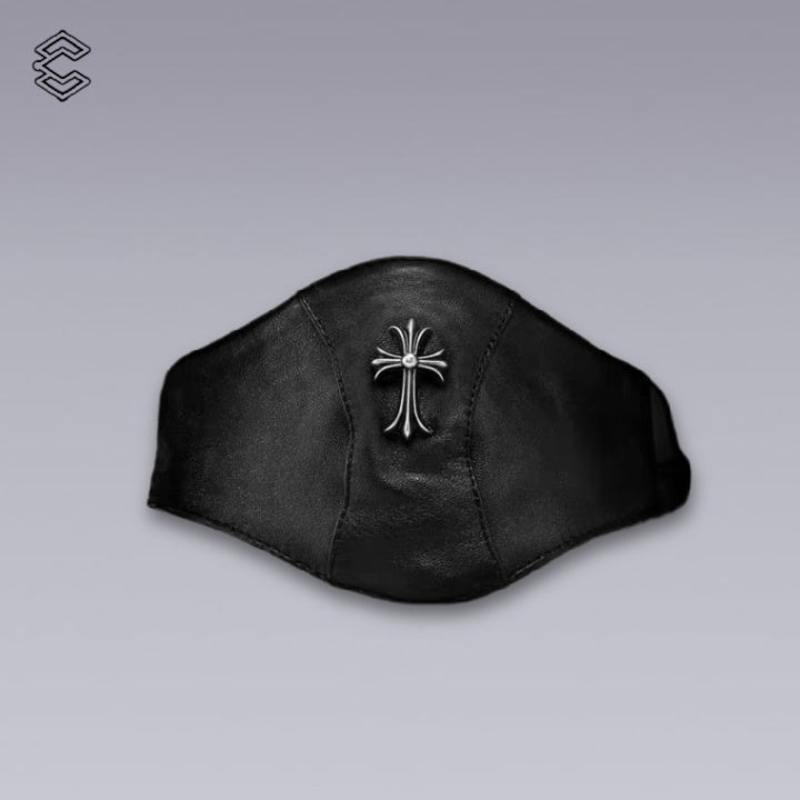 LEATHER CROSS MASK - Clotechnow