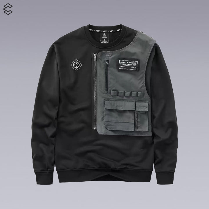 X-11 FUTURISTIC TECHWEAR SWEATER -TECHWEAR SHOP - Clotechnow