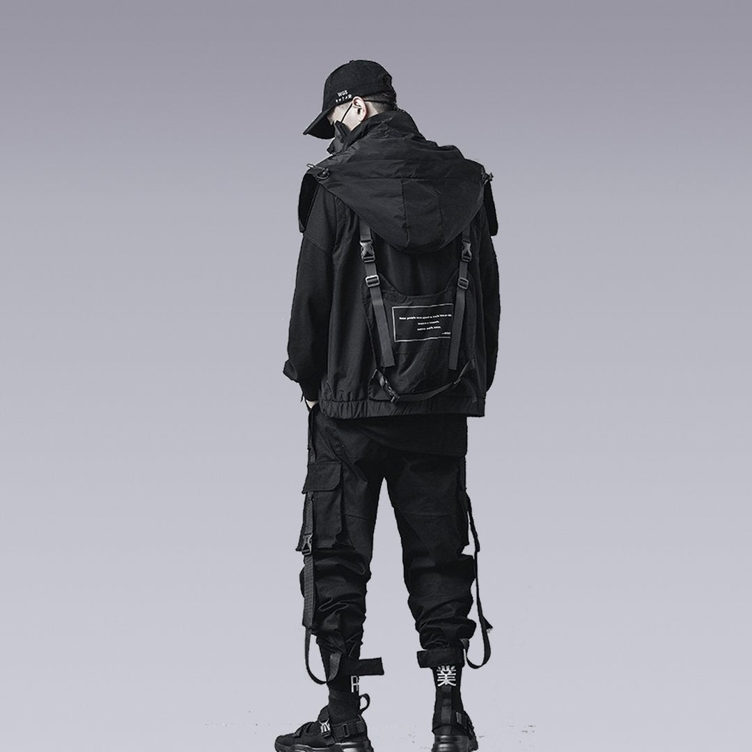 HOODED FUNCTIONAL TECHWEAR VEST - Clotechnow